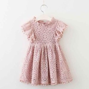 Fashion Lace hollow out children dress